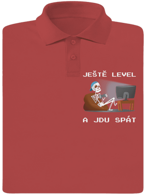 Ještě level pánská polokošile Burgundy