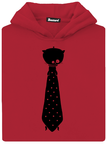 Kravata dětská mikina klokanka Fire Red