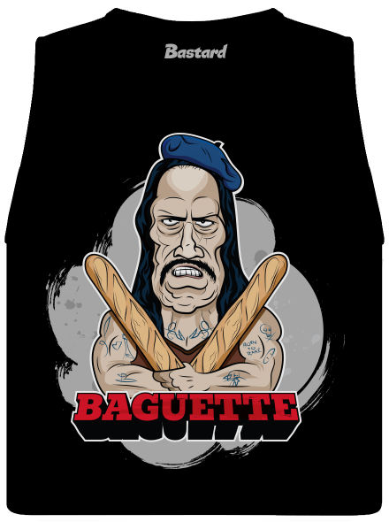 Baguette dámské tílko volné Black