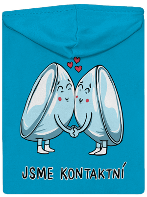 Kontaktní čočky dámská mikina na zip Blue Atol