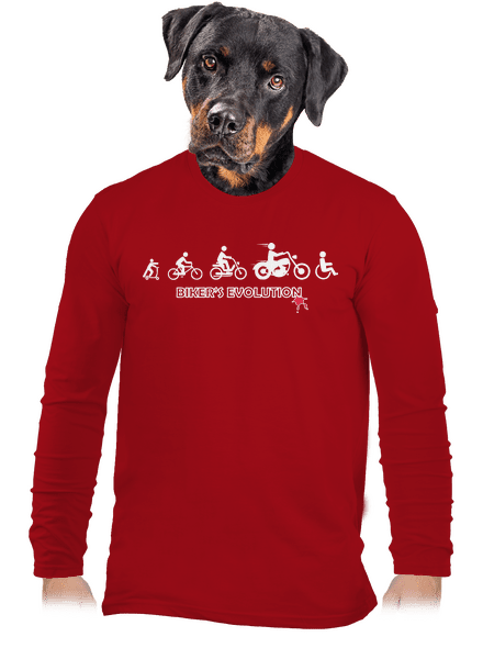 Bikers evolution pánské dlouhý rukáv Red