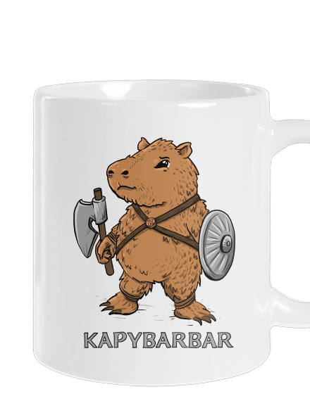 Kapybarbar klasický hrnek White