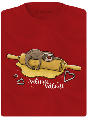 Miluju válení dámské sportovní tričko Red Mal