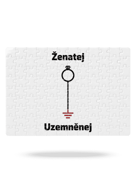 Ženatej a uzemněnej puzzle White