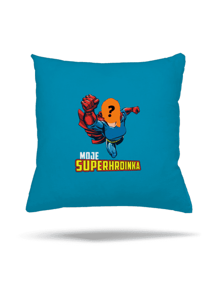 Moje superhrdinka polštář Blue Turquoise
