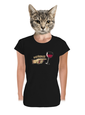 Rodinné potřeby dámské tričko premium Black