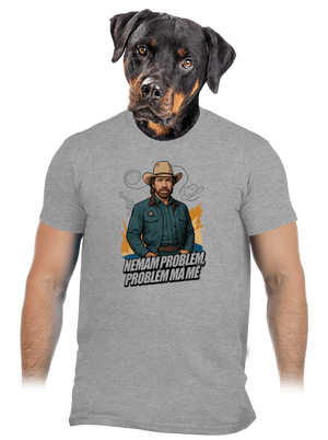 B19: Chuck Norris z Walker, Texas Ranger pánské tričko Sport Grey