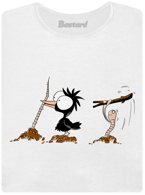 Nesprávný konec dámské tričko s lemem White