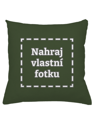 Vlastní potisk polštář Olive Green