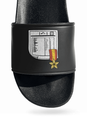 Jízdní řád pantofle Black