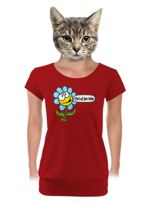 dámské tričko s lemem