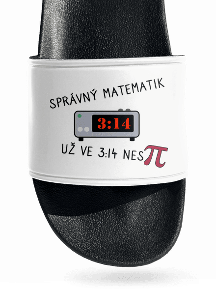 Matematik nespí pantofle White
