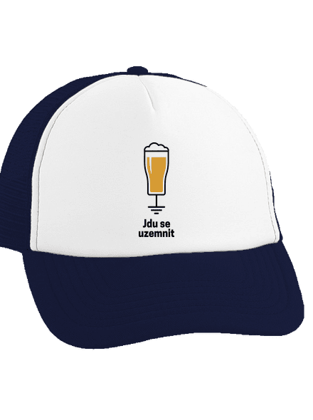 Jdu se uzemnit kšiltovka truckerka French Navy cap