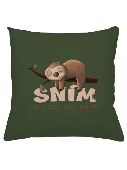 Sním o tom, co sním polštář Olive Green