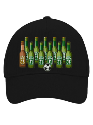 Fotbalová jedenáctka kšiltovka baseballka Black