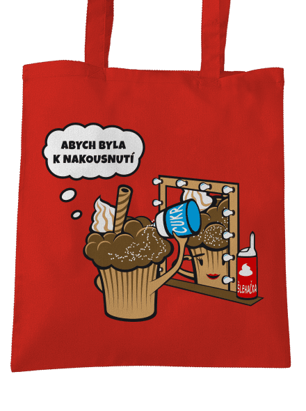 K nakousnutí taška Bright Red