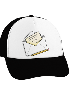 Dopis učitelce kšiltovka truckerka Black cap
