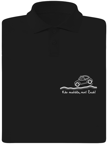 Kdo neskáče pánská polokošile Black