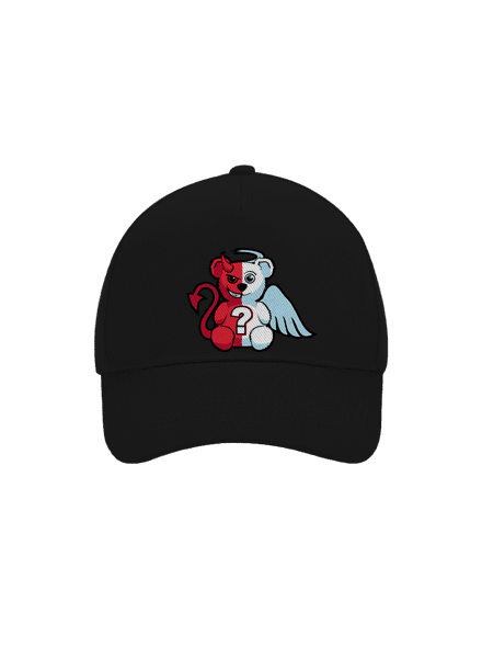 Anděl vs. ďábel kšiltovka baseballka Black