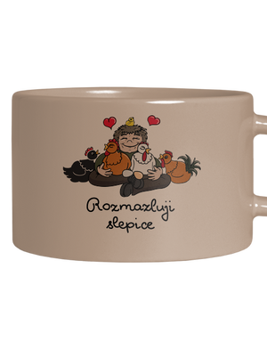 Rozmazluji slepice hrnek makronka Brown Macaron