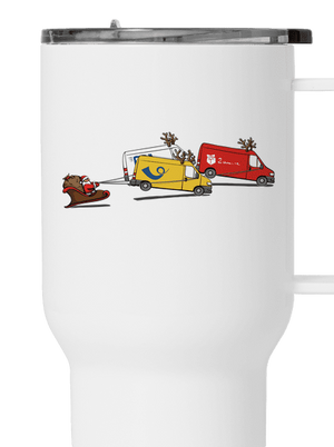 Santa se soby termohrnek White