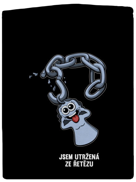 Utržený ze řetězu dámská mikina na zip Black