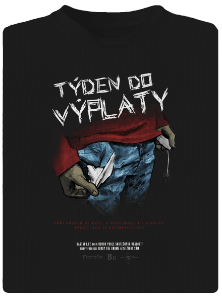 B13: Týden do výplaty pánské sportovní tričko Black