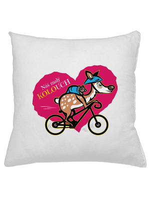 Kolouch na kole polštář White