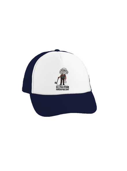 Neklidný bez piva kšiltovka truckerka French Navy cap