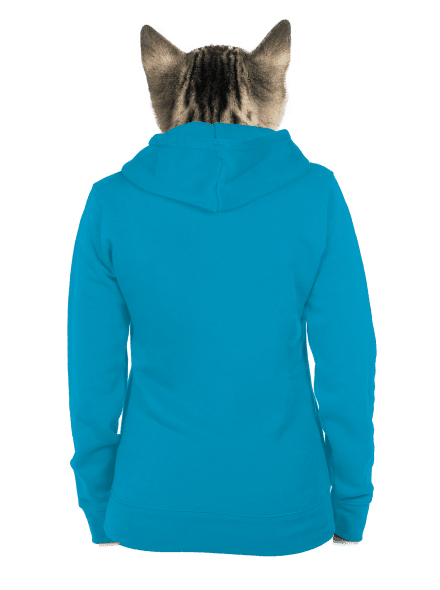 Bez potisku dámská mikina na zip Blue Atol