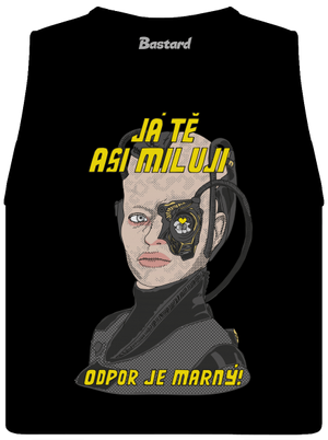 Zamilovaný Borg dámské tílko volné Black