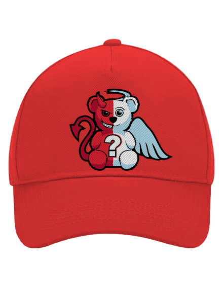Anděl vs. ďábel kšiltovka baseballka Classic Red