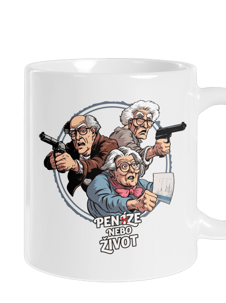 Penze nebo život klasický hrnek White