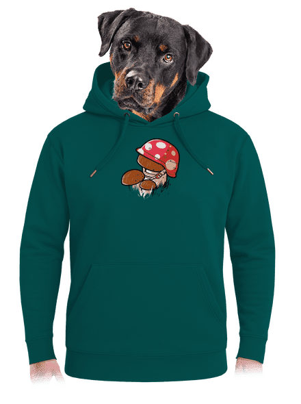 Hřib unisex mikina premium Emerald Green