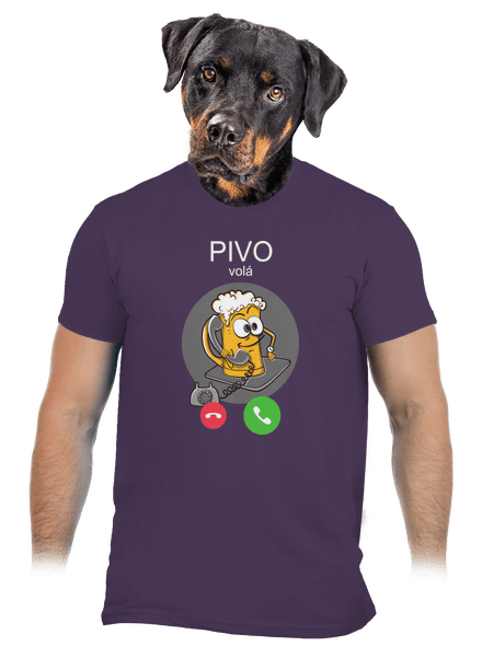 Pivo volá pánské tričko Urban Purple