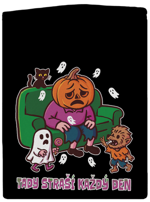 Tady straší každý den dámská mikina na zip Black