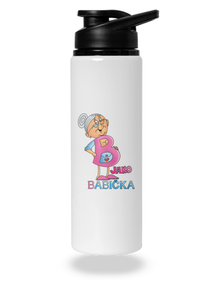 B jako babička lahev na vodu White