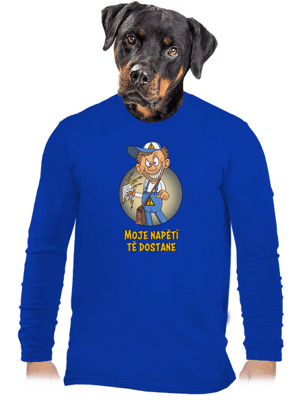 Moje napětí pánské dlouhý rukáv Royal Blue