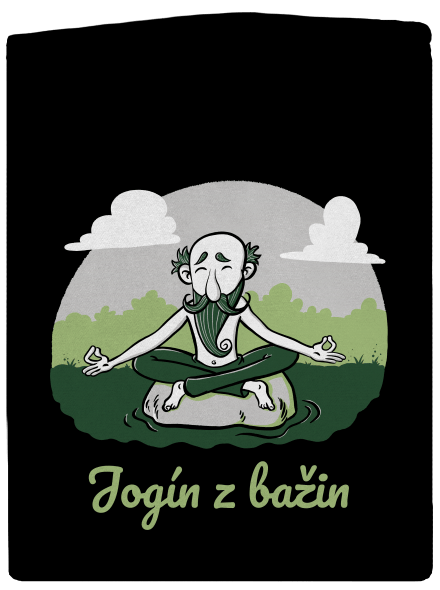 Jogín z bažin dámská mikina na zip Black