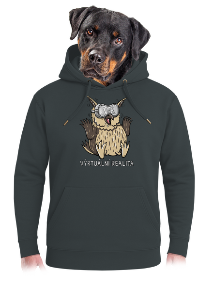 Výrtuální realita unisex mikina premium Charcoal