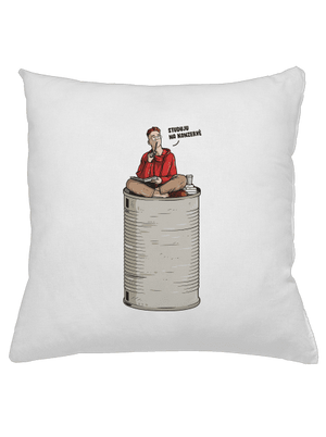 Konzerva polštář White