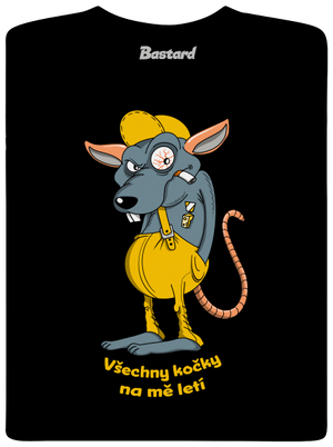 Myšák Casanova pánské dlouhý rukáv Black