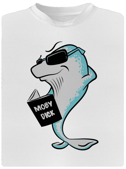 Moby Dick pánské sportovní tričko White