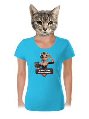 Super máma dámské tričko Blue Atol