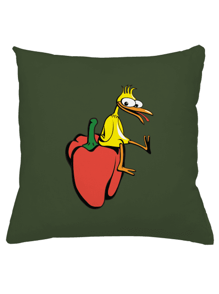 Kuře na paprice polštář Olive Green