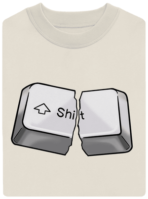 Shift unisex mikina bez kapuce Off White