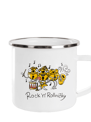 Rock 'n' rollničky plecháček White