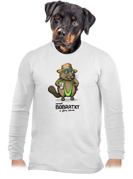 Bobratky pánské dlouhý rukáv White