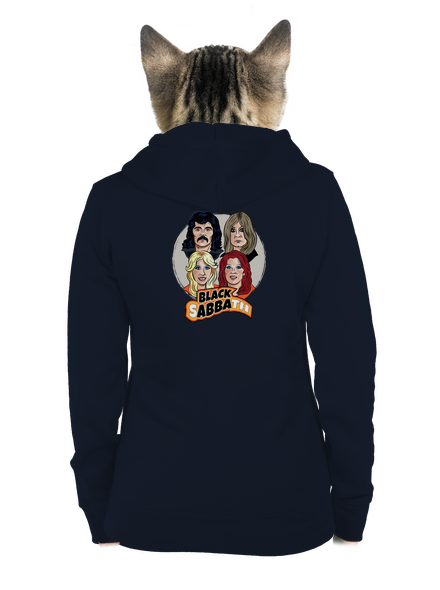 Black Abba dámská mikina na zip Navy Mal