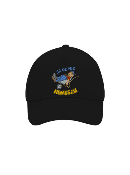 Nemusím kšiltovka baseballka Black